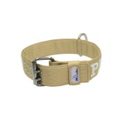 Collar de perro de poliamida con triple correa y bordado, 5cm – KI01006/65/50/BE/00