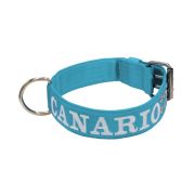 Collar de perro de poliamida con triple correa y bordado, 5cm – KI01006/65/50/TU/00