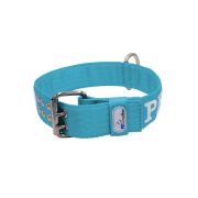 Collar de perro de poliamida con triple correa y bordado, 5cm – KI01006/65/50/TU/00