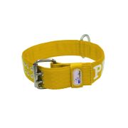 Collar de perro de poliamida con triple correa y bordado, 5cm – KI01006/65/50/YL/00