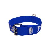 Collar de perro de poliamida con triple correa y bordado, 5cm – KI01006/70/50/BL/00