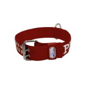 Collar de perro de poliamida con triple correa y bordado, 5cm – KI01006/70/50/DR/00