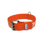 Collar de perro de poliamida con triple correa y bordado, 5cm – KI01006/75/50/OR/00