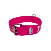 Collar de perro de poliamida con triple correa y bordado, 5cm – KI01006/80/50/FU/00