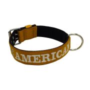 Dog Collar from Polyamide with Triple Strap, Embroidery, and Neoprene, 5cm Width – KI01007/65/50/BR/01