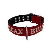 Dog Collar from Polyamide with Triple Strap, Embroidery, and Neoprene, 5cm Width – KI01007/65/50/DR/01