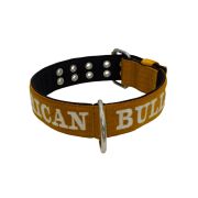 Collar de perro de poliamida con triple correa y bordado, 5cm – KI01007/70/50/BR/01