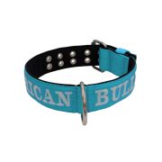 Dog Collar from Polyamide with Triple Strap, Embroidery, and Neoprene, 5cm Width – KI01007/75/50/TU/01