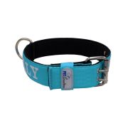 Dog Collar from Polyamide with Triple Strap, Embroidery, and Neoprene, 5cm Width – KI01007/75/50/TU/01