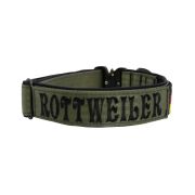 Dog Collar Tactical Clip made of Polyamide with Neoprene and Embroidery, 4 cm Wide – KI01009/40/40/KH/01