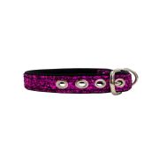 Collar de perro con tela brillante de 2,5 cm, cincha y forro de neopreno – KI01013/45/25/FU/01