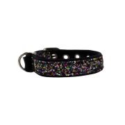 Collar de perro con tela brillante de 2,5 cm, cincha y forro de neopreno – KI01013/45/25/ML/01