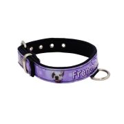 Collar de perro con impresión de vinilo y forro de neopreno (Bulldog francés) – KI01017/35/20/P4/01