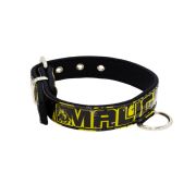 Collar de perro con impresión de vinilo y forro de neopreno (Μaligator Negro Amarillo) – KI01018/35/20/P5/01