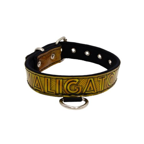 Collar de perro con impresión de vinilo y forro de neopreno (Camuflaje de caimán) – KI01020/60/30/P7/01