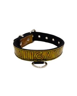 Dog Collar with Vinyl Print and Neoprene Lining (Maligator Camouflage)